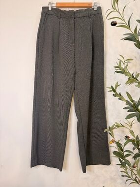 Old Navy Taylor Dark Gray Extra High Rise Wide Leg Trousers Size 10